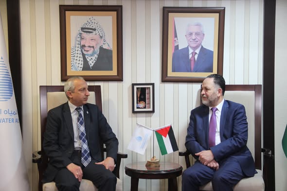 رئيس سلطة المياه والسفير التركي يبحثان تسريع استكمال محطة معالجة الخليل