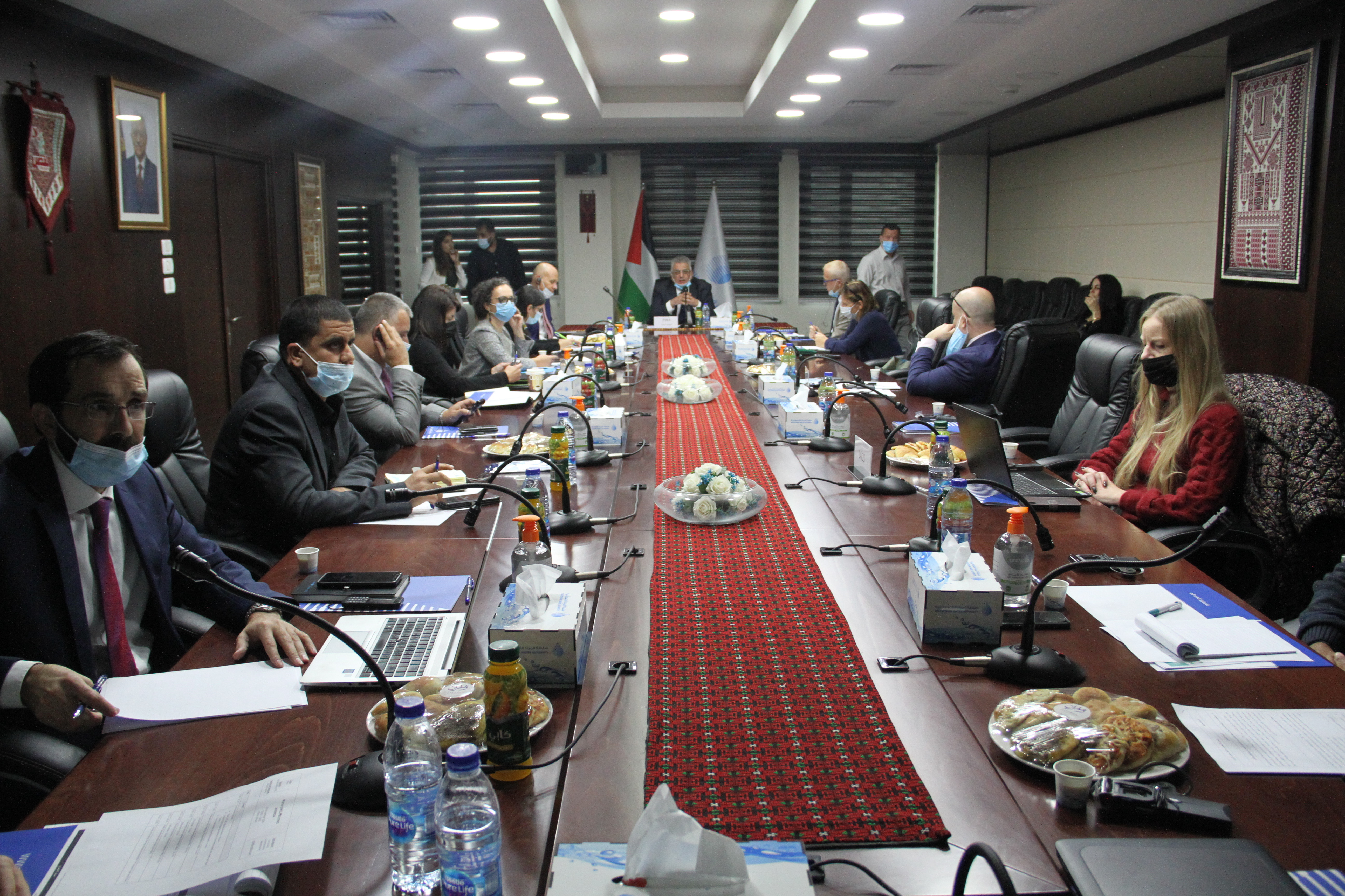 During his presidency of the sectoral working group meeting…Minister Ghunaim: &lsquo;Corona pandemic reflected the extent to which water and health security are linked&lsquo; ...&lsquo; Israel is implementing water projects in the West Bank to separate it
