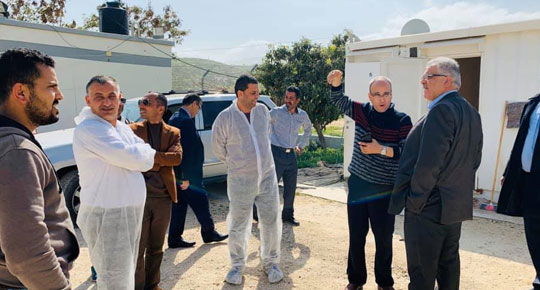 غنيم في جولته التي شملت بيت لحم والخليل ... نؤكد الحرص على سلامة العاملين واستمرار تزويد المياه في ظل الظروف الصعبة
