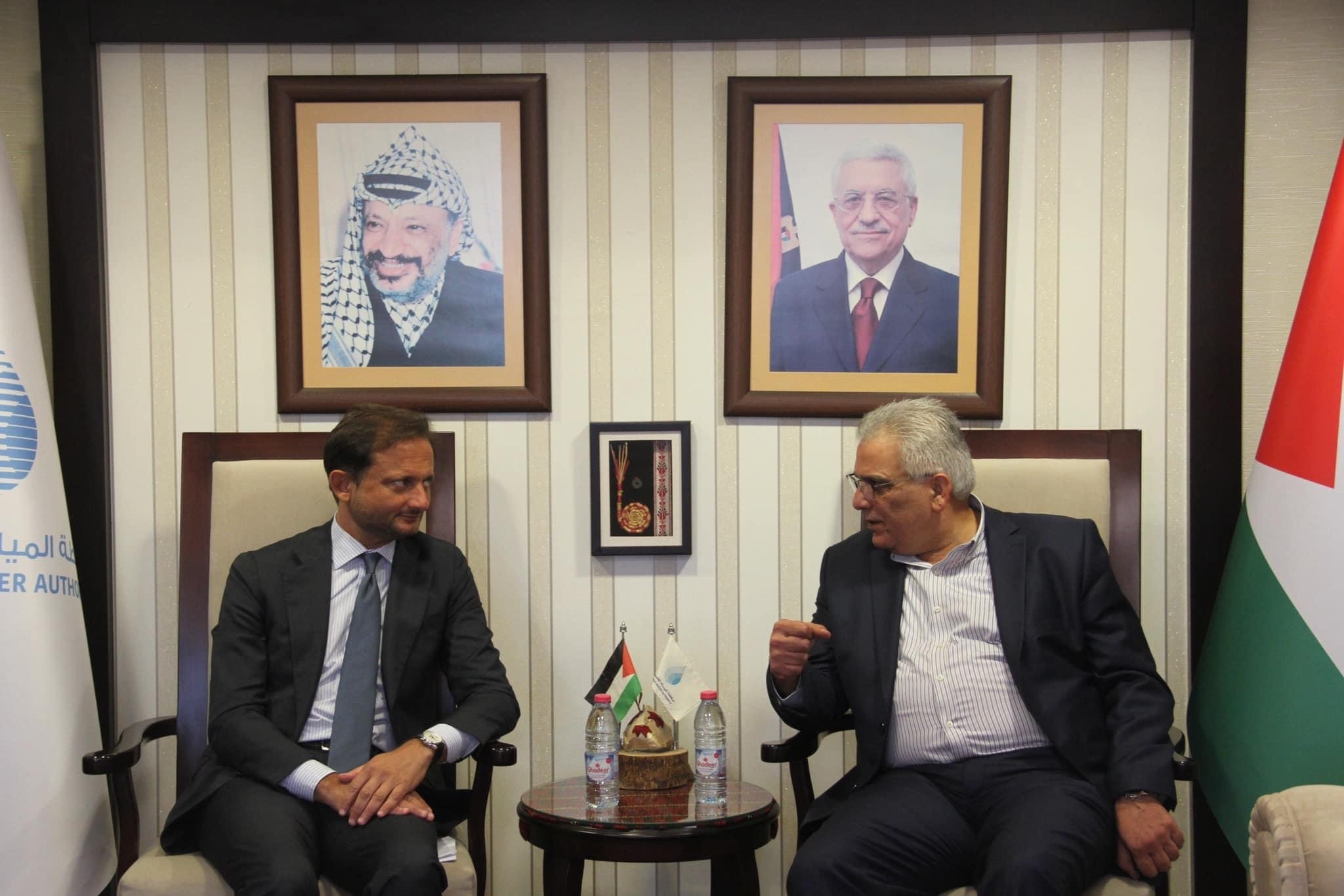 الوزير غنيم يستقبل القنصل الإيطالي العام ويبحث معه تطورات الوضع المائي