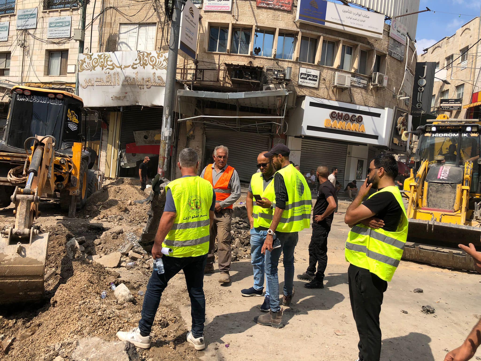 فقهاء: طواقمنا باشرت فورا في اصلاح الضرر في خط المياه الرئيسي