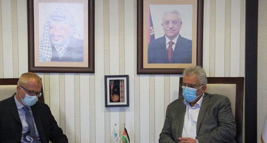 غنيم يلتقي مدير التعاون في الاتحاد الأوروبي ويطلعه على آثار العدوان الإسرائيلي على قطاع غزة
