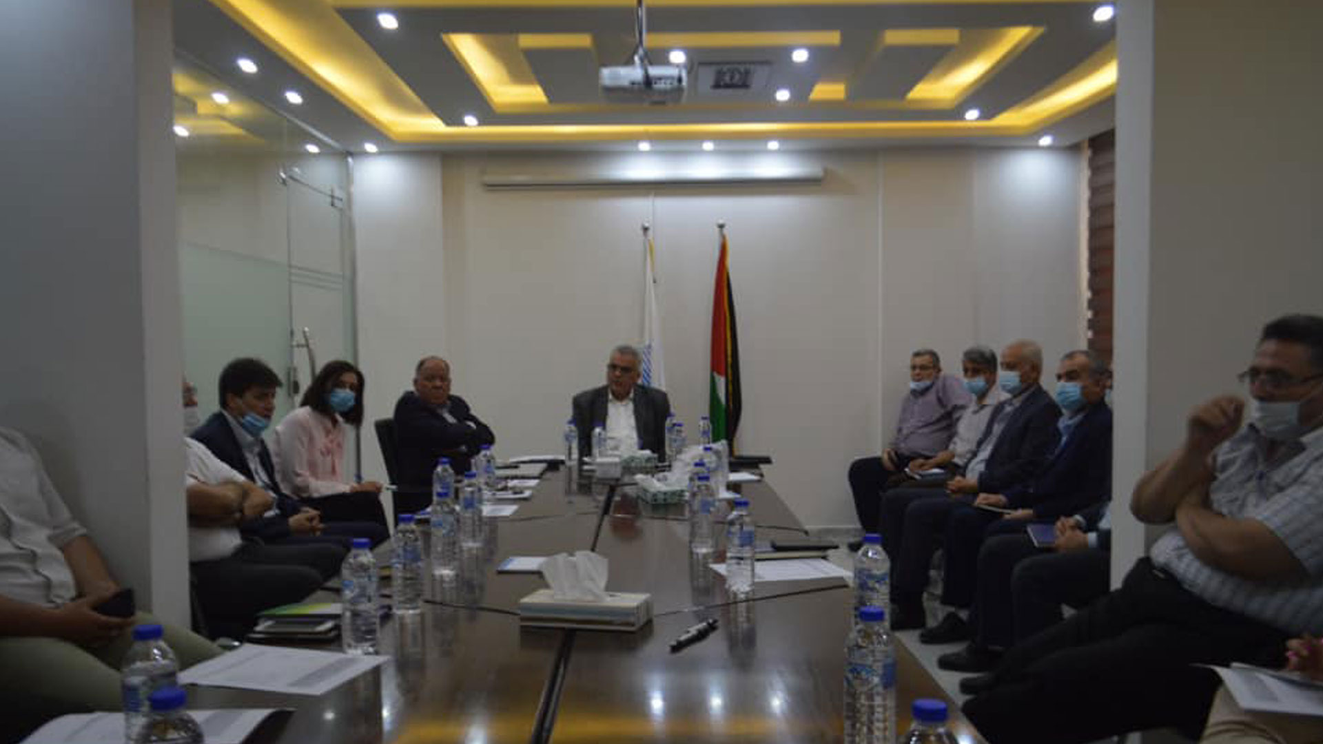 Minister Ghunaim meets the representatives of the international institutions working in the water sector