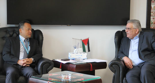 الوزير غنيم يلتقي مدير مكتب الامم المتحدة لخدمات المشاريع
