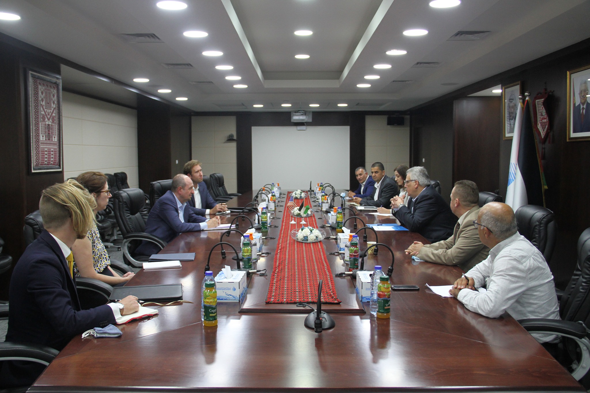 
Minister Mazen Ghunaim meets with the Deputy Assistant Secretary of State for Palestinian and Israeli Affairs
