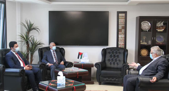 غنيم يستقبل القنصل المصري العام  الجديد لدى دولة فلسطين