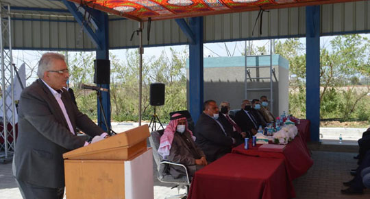 غنيم: البدء في تنفيذ المشروع الوطني الأول بتمويل من صندوق المناخ الأخضر ... وضع حجر الأساس للمرحلة الأولى لمشروع الري الزراعي في شمال غزة
