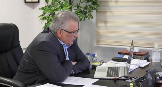 الوزير غنيم يبحث مع  البنك الدولي التطور في تنفيذ  مشاريع المياه والصرف الصحي القائمة والمستقبلية