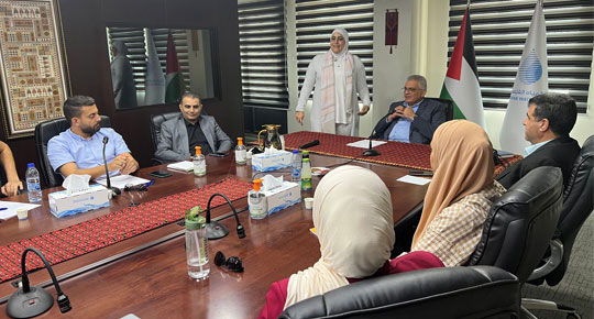 غنيم يترأس الورشة التدريبية الخاصة بالبرنامج التدريبي ومسابقة الريادة في مجال المياه