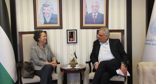 الوزير غنيم يبحث مع ممثلة منظمة اليونيسيف المشاريع التطويرية