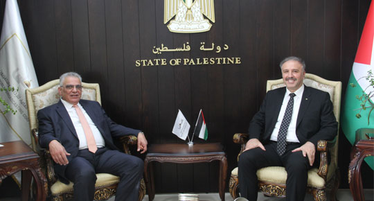 
الوزير غنيم يلتقي المشرف العام على الاعلام الرسمي
