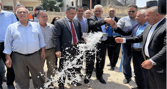افتتاح مشروع الخط الناقل للمياه لبلدية الظاهرية بتكلفة تزيد عن 2.5 مليون شيقل