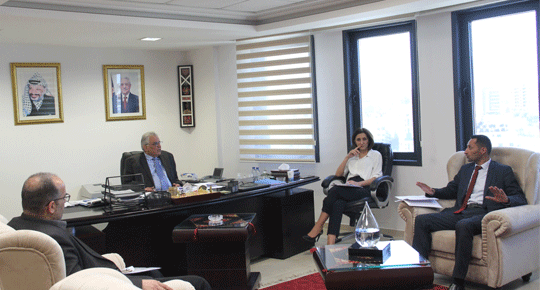 الوزير غنيم يلتقي المجلس الخدمات المشترك لقرى جنوب شرق نابلس