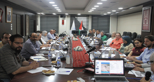 
سلطة المياه تعقد ورشة مشروع جدوى اعادة الاستخدام المياه المعالجة من مشروع محطة معالجة الخليل
