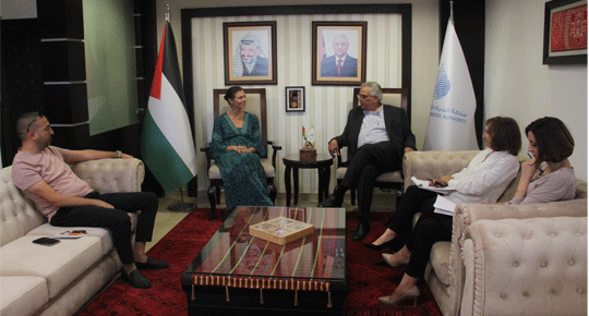 &#34; we world &#34;الوزير غنيم يلتقي مديرة مؤسسة
