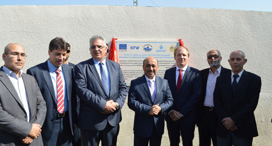 غزة: افتتاح مشروع تطوير مرافق الصرف الصحي في منطقتي عامر والبركة غزة- سلطة المياه


