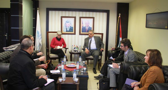 رئيس سلطة المياه يبحث مع البعثة الفرنسية التعاون المشترك