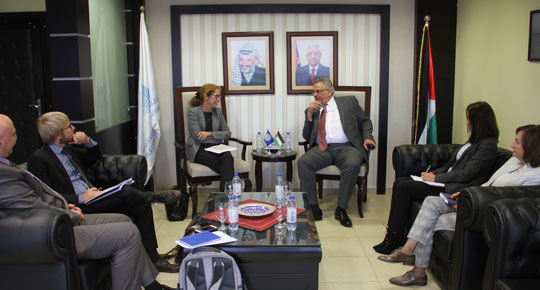 رئيس سلطة المياه يلتقي بعثة البنك الدولي 