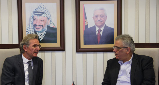 المهندس غنيم يبحث مع مدير التعاون الالماني دعم برناج محطة التحلية المركزية
