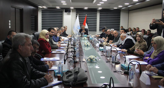 سلطة المياه تطلق دراسة جدوى الصرف الصحي لقرى شمال شرق رام الله
