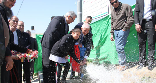 الوزير غنيم يفتتح جملة من المشاريع المائية في محافظة بيت لحم

