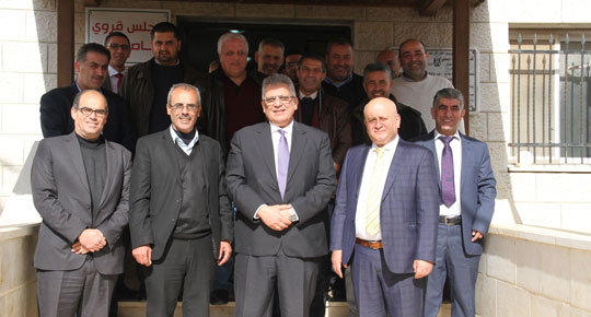 خلال جولة تفقدية لبلدات قبلان وياصيد وجبع .... غنيم إنشاء نظام مائي متكامل لضمان توزيع المياه بعدالة

