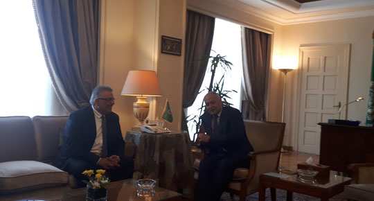 غنيم يطلع أبو الغيط على نتائج الاجتماع الوزاري العربي للمياه