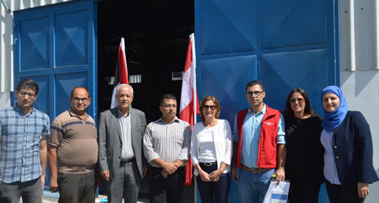 ممثلة النمسا تطلع على مشاريع المياه في غزة

