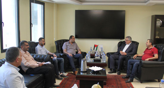 م. غنيم يلتقي مجلس علار
