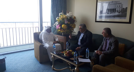 غنيم يلتقي وزير المياه الكويتي لتعزيز التعاون في المجال المائي