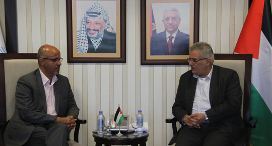 الوزير غنيم يلتقي مدير برنامج الامم المتحد الانمائي ويبحث معه اليات العمل لمحطات الصرف الصحي

