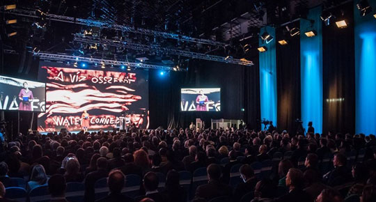 غنيم يلتقي رئيس هنغارية ومجموعة وزراء عرب في قمة بودابست للمياه

